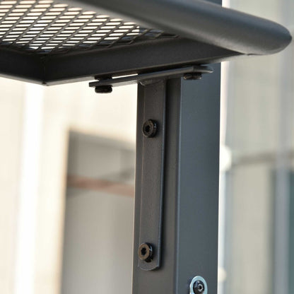BBQ Overkapping – Barbecue Paviljoen – Terrasoverkapping – Buitenkeuken Overkapping – Barbecue Schuur – Vlamvertragend Dubbel Dak – Stevig Aluminium Frame – Zijdelen Met Tafel
