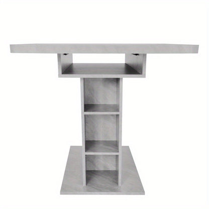 Uitklapbare Eettafel – Vouwbare Tafel – Multifunctionele Tafel – Opbergtisch – Industrieel Design – Ruimtebesparend – Stalen Frame met Betonlook