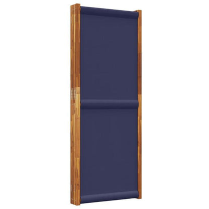 Roomdivider – Scheidingswand – Kamerscherm – Flexibele Wand – Paneelwand – Donkerblauw – 4 Panelen – 280 x 180 cm