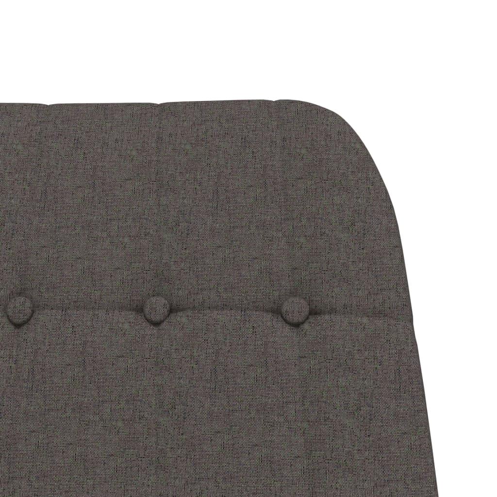 Schommelstoel – Schommeldstoel – Relaxstoel – Lounge Stoel – Donkergrijze Stoffering – Stevig Hardhout – Comfortabele Zitting