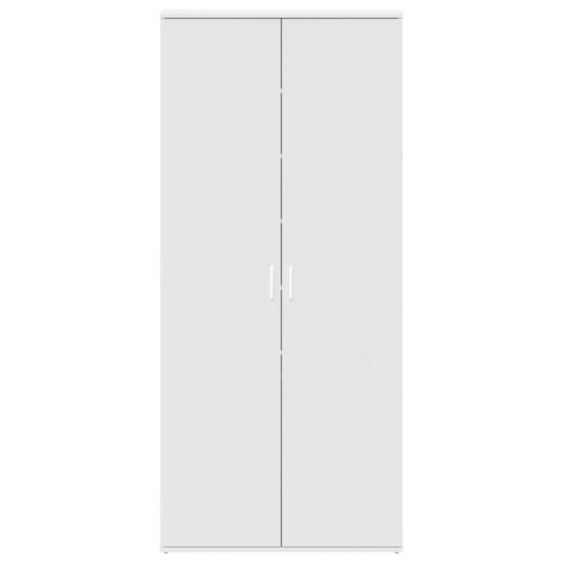 Schoenenkast – Schoenenopberger – Schoenenrek – Halkast – Smalle Schoenenkast – Massief Houten Kast – 80x39x180 cm – Duurzaam Wit Design