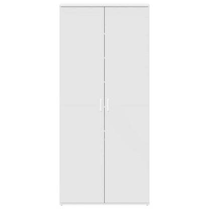 Schoenenkast – Schoenenopberger – Schoenenrek – Halkast – Smalle Schoenenkast – Massief Houten Kast – 80x39x180 cm – Duurzaam Wit Design