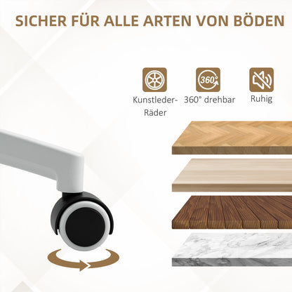 Bureaustoel – Kantoorstoel – Draaistoel – Bureaukruk – Verstelbare Stoel – Kunstleer – Kantelfunctie – Hoogte 49-59 cm – Max 120 kg