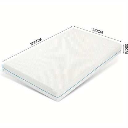 Matras – Traagschuim Matras – Ergonomisch Matras – 7-Zones Matras – Omkeerbaar Matras – 120x200 cm – 20 cm Dik – Medium Stevig – Ademend & S-Vormig Ontwerp