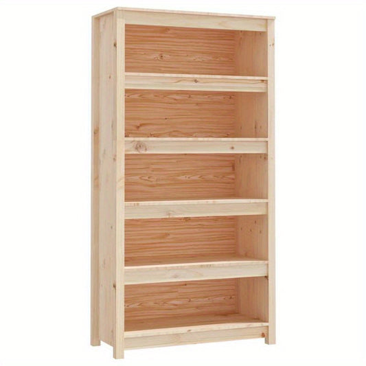 Boekenplank – Boekenrek – Wandplank – Boekenhouder – Vloerstaande Boekenkast – Hardhouten Planken – Metaal Frame – 80x35x154 cm – Direct Gebruiksklaar – Ruimtebesparend Design