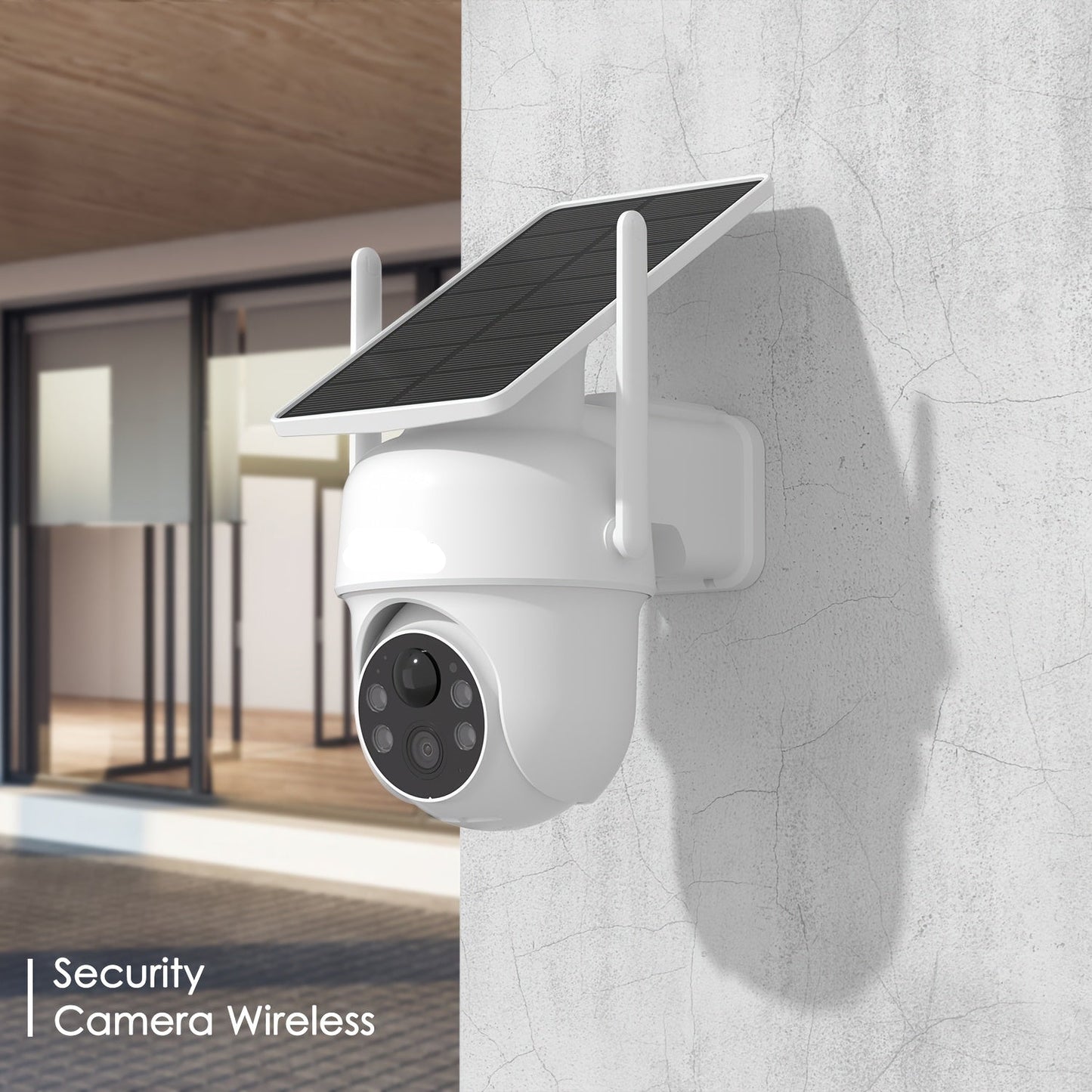Draadloze Beveiligingscamera – Buitencamera – Wifi Camera – Zonnepaneel Camera – Bewegingssensor – 1296p Resolutie – Twee-Weg Audio - 1 Stuk
