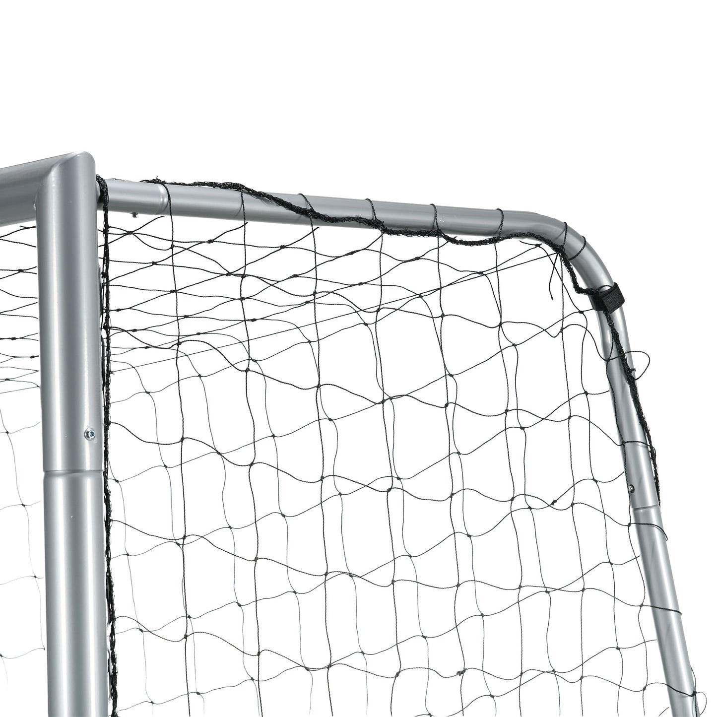 Voetbaldoel – Voetbalgoal – Doelnet – Tuindoel – Trainingsdoel – Weerbestendig – Duurzaam Metalen Frame – 300 x 200 x 120 cm – Eenvoudige Montage – Grijs