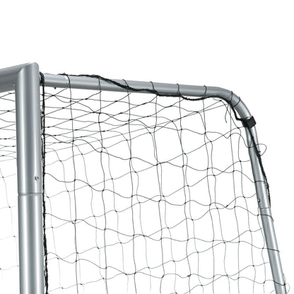 Voetbaldoel – Voetbalgoal – Doelnet – Tuindoel – Trainingsdoel – Weerbestendig – Duurzaam Metalen Frame – 300 x 200 x 120 cm – Eenvoudige Montage – Grijs