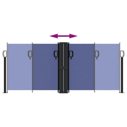 Retractable Windscreen 100X600 Cm Blue