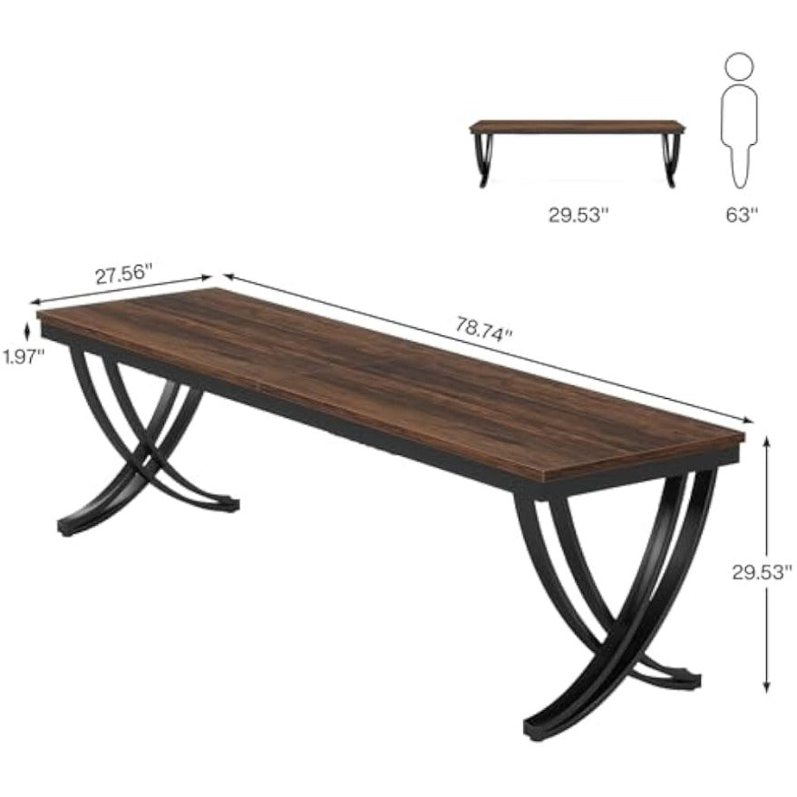 Vintage Bureau – Computertafel – Werktafel – Schrijftafel – Industrieel Bureau – 150 cm Groot – Verstelbare Lade-unit