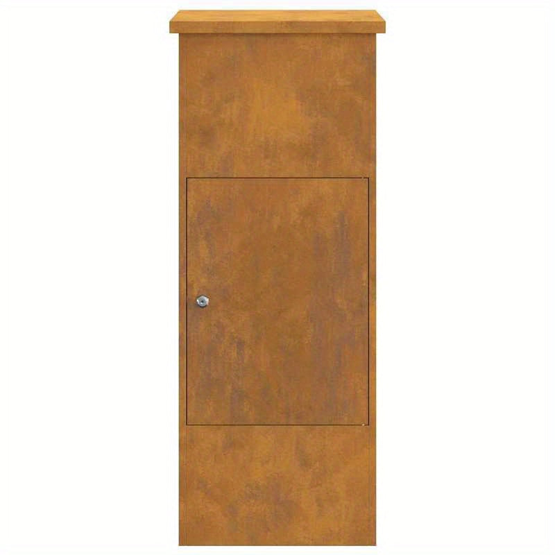 Pakketbox – Pakketbrievenbus – Parcelsafe – Bezorgbox – Postbox – Grote Capaciteit – Weerbestendig Staal – Vergrendelbare Deur – Met Brievenbusopening – 44,5x29x110,5 cm – Roestvrij