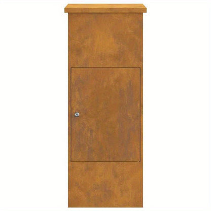 Pakketbox – Pakketbrievenbus – Parcelsafe – Bezorgbox – Postbox – Grote Capaciteit – Weerbestendig Staal – Vergrendelbare Deur – Met Brievenbusopening – 44,5x29x110,5 cm – Roestvrij