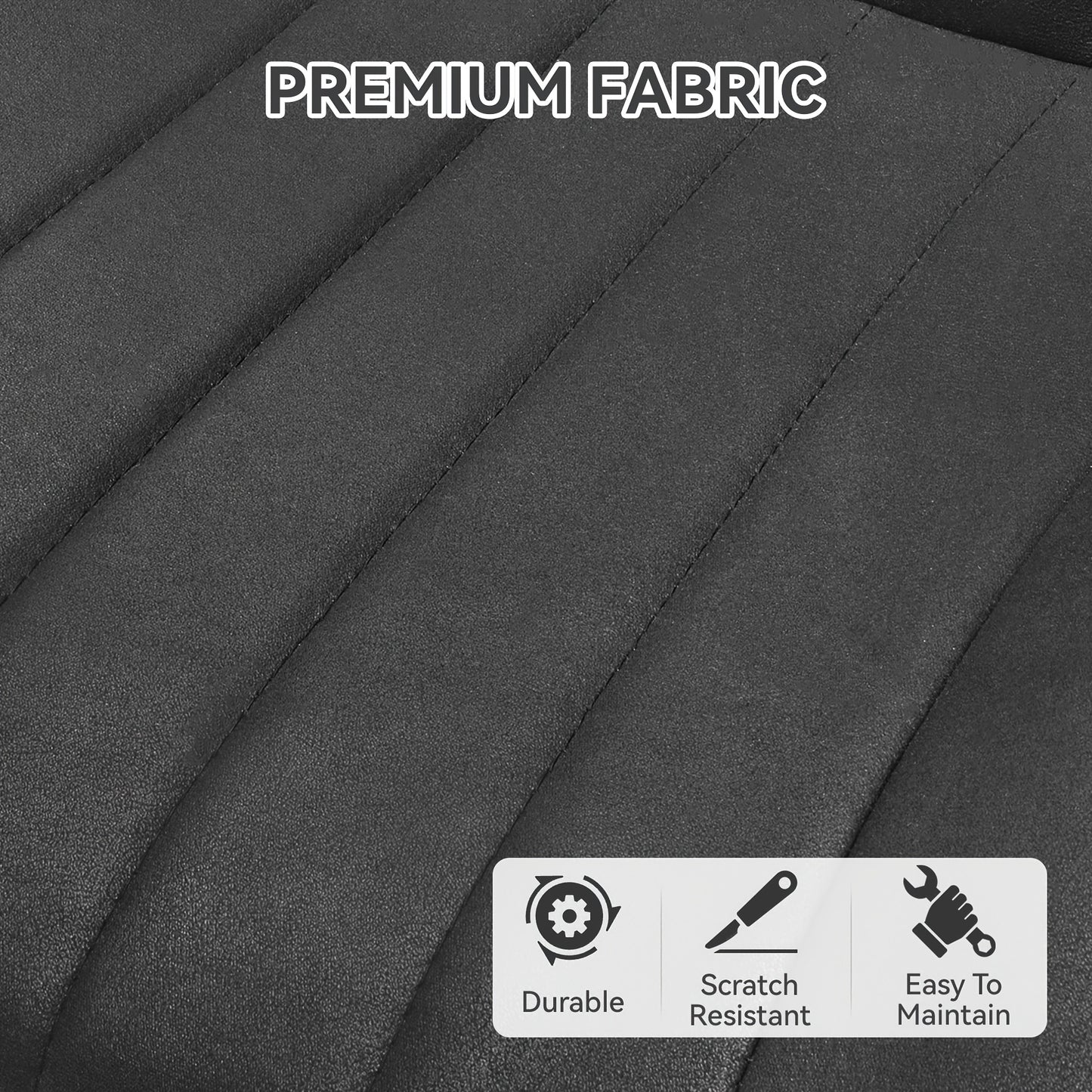 Eetkamerstoel – Stoel – Draaistoel – Keukenstoel – Bureaustoel – Ergonomisch Design – Zachte Schuimvulling – Zwart – Set van 2 – Synthetische Bekleding – Met Armleuningen – Metalen Frame