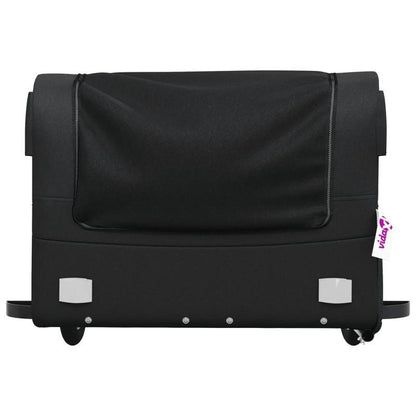 Fietskar Zwaar Beladen – Fietstrailer Cargo – Bakfiets Aanhanger – Transportkar Fiets – Cargo Carrier – 45 kg Capaciteit – Duurzaam Denim Frame – Ruime Opbergruimte – Zwart