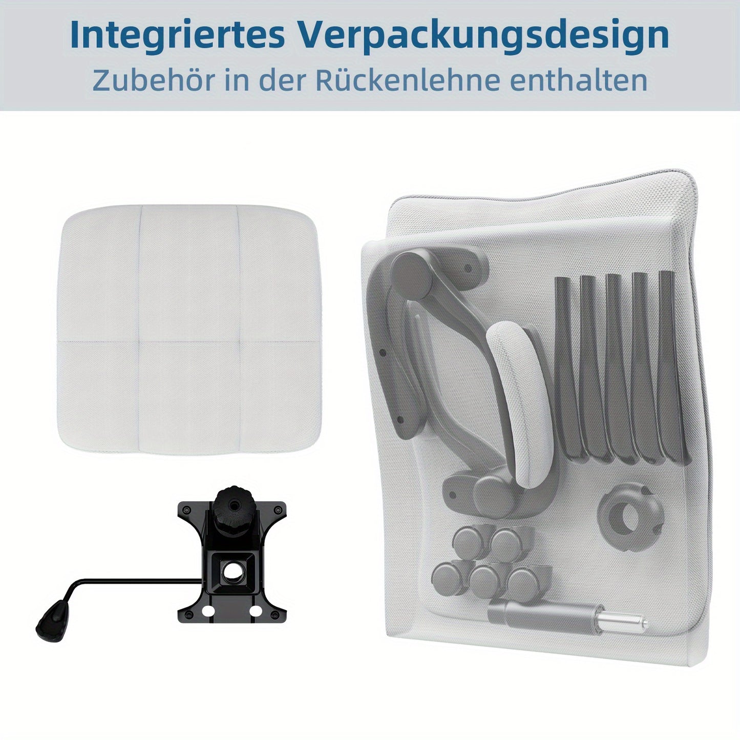 Gamingstoel – Gamestoel – Bureaustoel – Gaming Chair – Game Stoel – Ergonomisch Ontwerp – Verstelbare Hoofdsteun & Lendensteun – Zwart / Grijs – Max. Belastbaar 150 kg