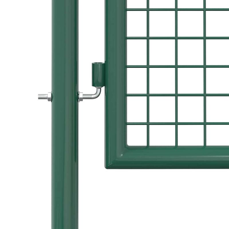 Solid Fence gate steel 100 x 75cm green, Garden Fencing, Outdoor Gate, Modern Fencing, Minimalist Gate, Longlasting Gate, Rustresistant Gate, Metal Fence, Gate Post