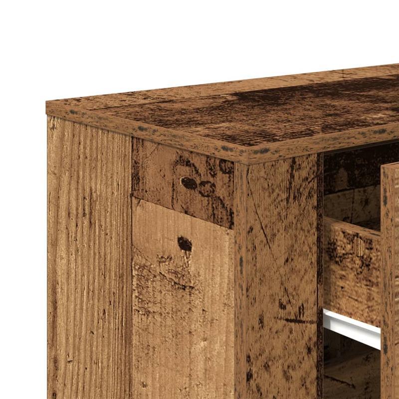 Sideboard 80x33x70cm edited wood oud woodkleurig Removable storage practical
