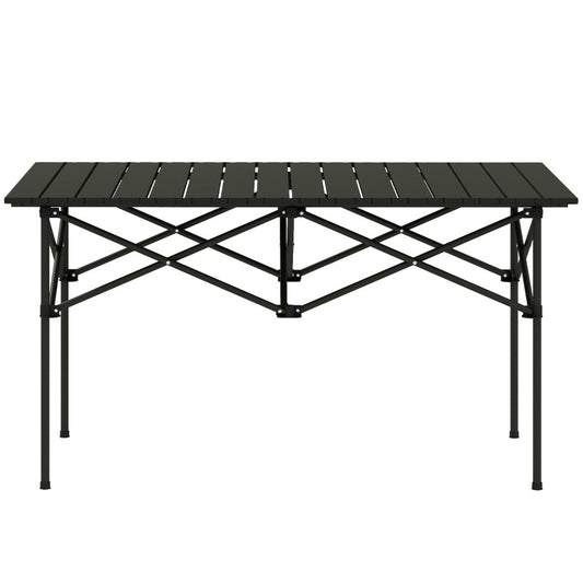 Vouwtafel – Opvouwbare Tafel – Kamp-Tafel – Picknicktafel – Balkontafel – Lichtgewicht Aluminium – Verstelbare Hoogte – Stevige X-Frame Constructie