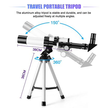 Telescoop – Sterrenkijker – Monoculair – Astronomisch Instrument – Vogelkijker – 32x Vergroting – Aluminium Tafelstatief 45 cm