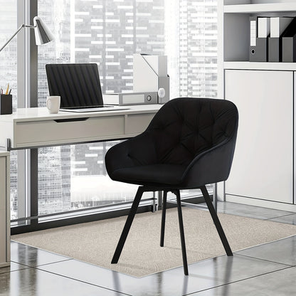 Draaistoelen Eetkamer – Keukenstoelen – Eetkamerstoelen – Stoelen Met Armleuningen – Set Van 2 – Velvet Bekleding – Memory Foam Zitting