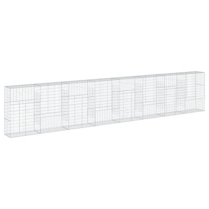 Gabion – Stoneschaal – Steenkorf – Tuinmuur – Erfafscheiding – Gegalvaniseerd IJzer – 800 x 50 x 150 cm – Weerbestendig & Stevig