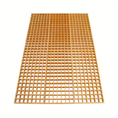 FRP Roosterplaten – Roosterplaten Set – Antislip Roosters – Glasvezelroosters – Rooster Covers – Brandwerend En Corrosiebestendig – 3 Stuks 122x27x3,8 cm 500 kg Draagkracht
