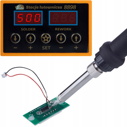 Soldeerstation – Soldeerbout – Hetelucht Soldeerstation – Elektrisch Nietapparaat – Accu Nietmachine – 660W Vermogen – Digitale LED Displays