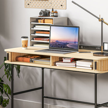 Bureau – Schrijftafel – Computertafel – Werkplek – Computerbureau – Scandinavisch Design – 120x60x76,5 cm – MDF Met Stalen Frame