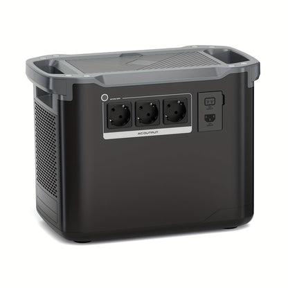 Draagbare Power Station – Mobiele Generator – Noodstroomvoorziening – Zonne-energie Generator – Camping Accu – 2000W Continu Vermogen – 1997Wh LiFePO4 Batterij – Snelladen 1,5 uur – LED Zaklamp
