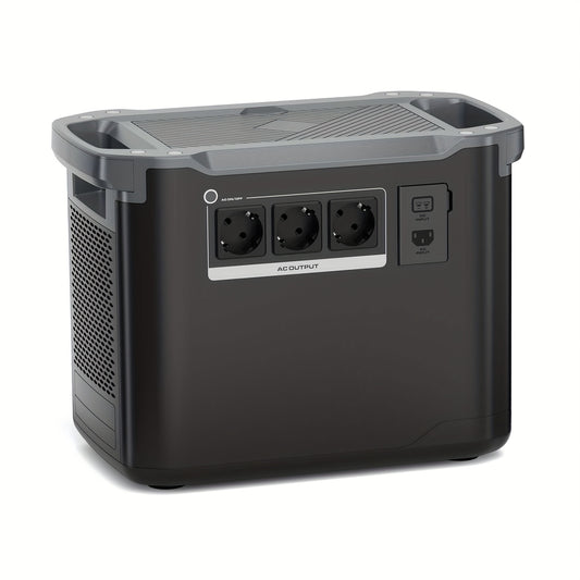 Draagbare Power Station – Mobiele Generator – Noodstroomvoorziening – Zonne-energie Generator – Camping Accu – 2000W Continu Vermogen – 1997Wh LiFePO4 Batterij – Snelladen 1,5 uur – LED Zaklamp