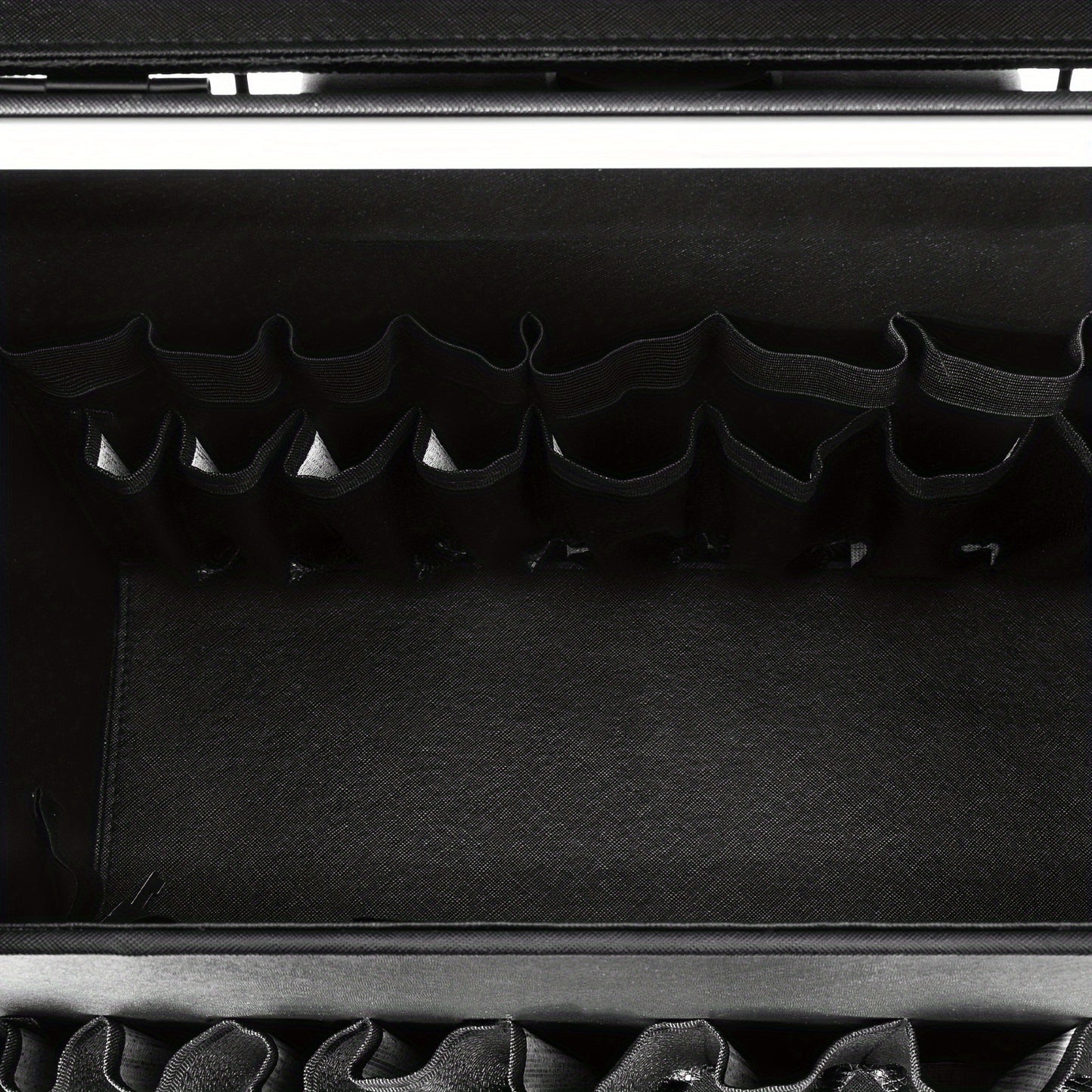 Make-up Trolley – Make-up Koffer – Beauty Case – Cosmetica Organizer – Salon Trolley – Zwarte Make-up Koffer – Duurzaam PU Materiaal – 4 Zwenkwieltjes Voor Makkelijk Verplaatsen