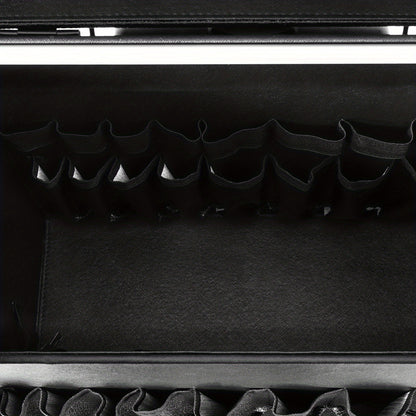 Make-up Trolley – Make-up Koffer – Beauty Case – Cosmetica Organizer – Salon Trolley – Zwarte Make-up Koffer – Duurzaam PU Materiaal – 4 Zwenkwieltjes Voor Makkelijk Verplaatsen