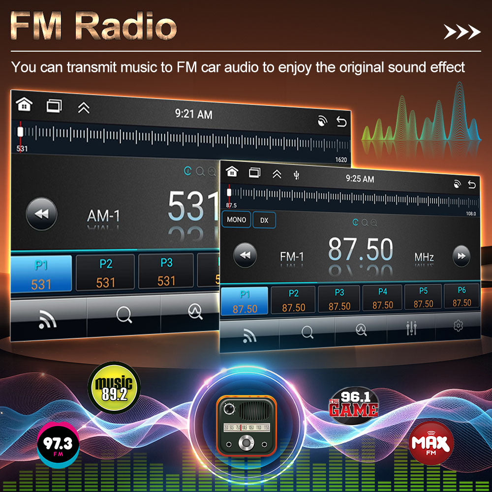 Autoradio – Auto Radio – Multimedia Speler – DAB+ Radio – Inbouw Radio – 9 Inch Touchscreen – Draadloze CarPlay & Android Auto