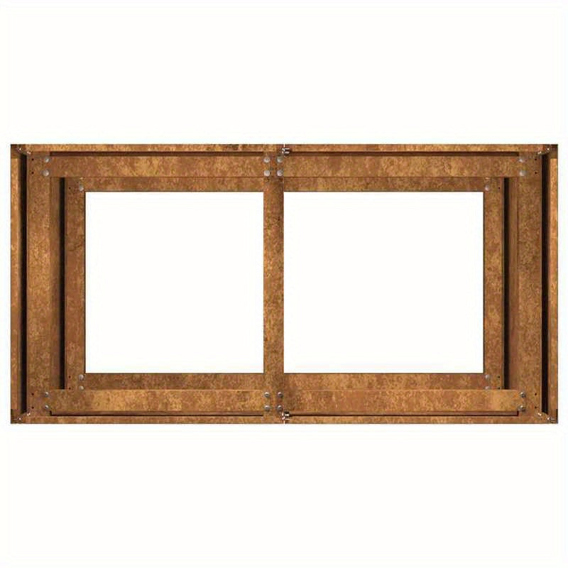 Plantenbak – Verhoogde Bak – Bloembak – Buitenpot – Bloempot – Weerbestendig Staal – Roestig Design – 80x40x80 cm