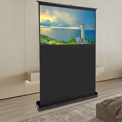 Projectiescherm – Draagbaar Scherm – Opvouwbaar Scherm – Presentatiescherm – Bureauscherm – 60 Inch – Aluminium Frame – Wit Glasvezel Doek