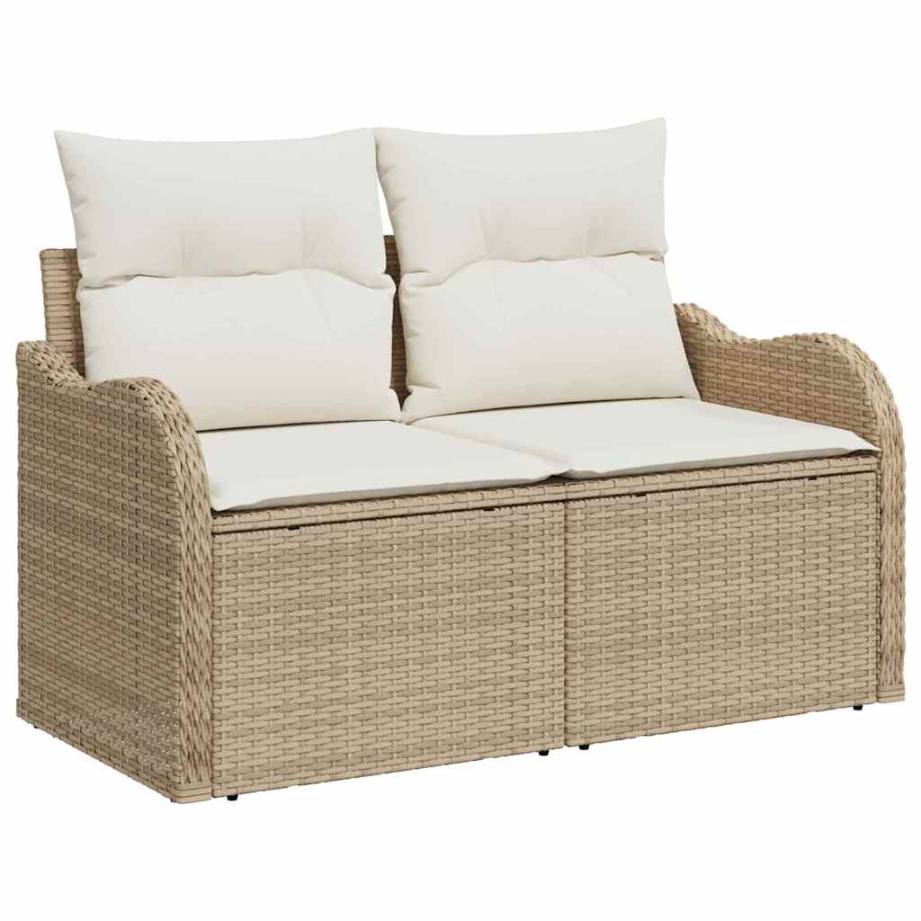 Tuinbank – Buitenbank – Tuinmeubel – Loungesofa – Modular – Weerbestendig – Inclusief Comfortabele Beige Kussens