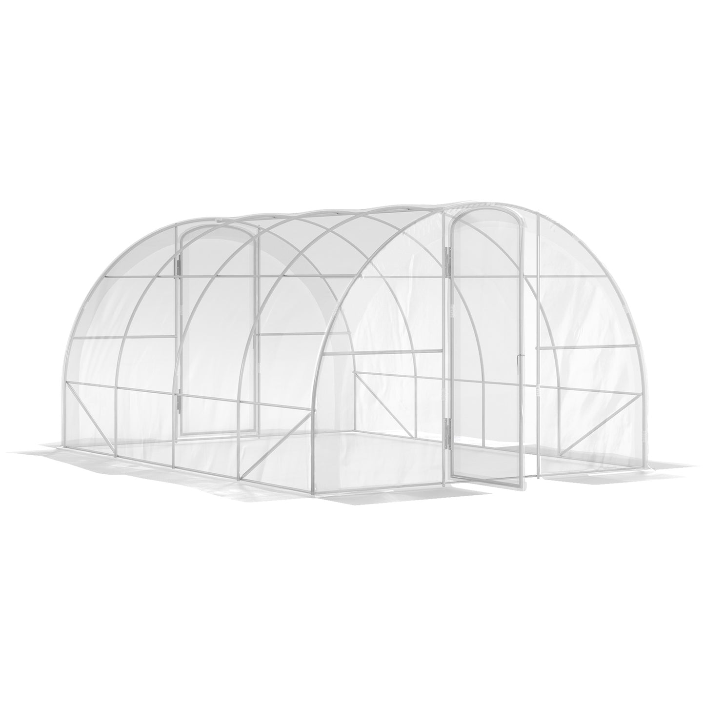 Tuinkas – Kweekkas – Moestuin Kas – Plantenkas – Serre – Transparant – 12 m² Ruimte – UV-bestendig PE-materiaal