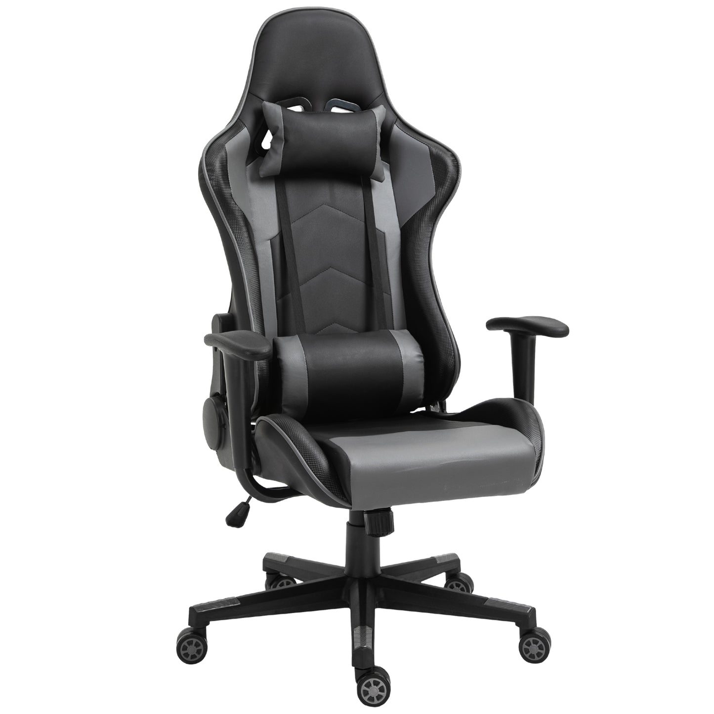 Ergonomische Bureaustoel – Gamingstoel – Draaistoel – Bureaustoel Kunstleer – Kantoorstoel – Zwart – Verstelbare Zithoogte – 160° Kantelbare Rugleuning