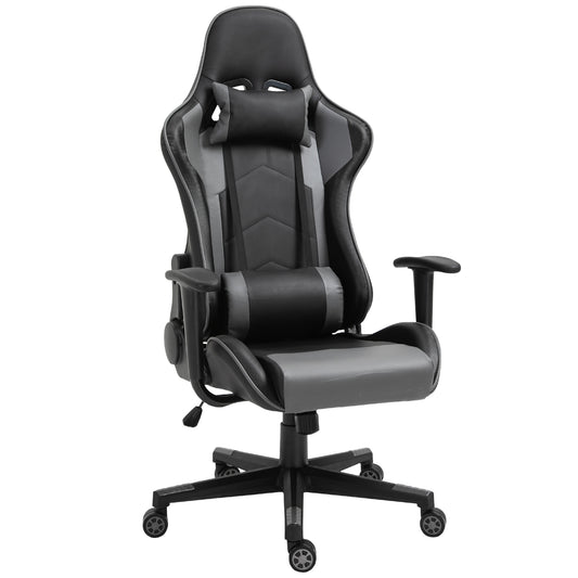 Ergonomische Bureaustoel – Gamingstoel – Draaistoel – Bureaustoel Kunstleer – Kantoorstoel – Zwart – Verstelbare Zithoogte – 160° Kantelbare Rugleuning