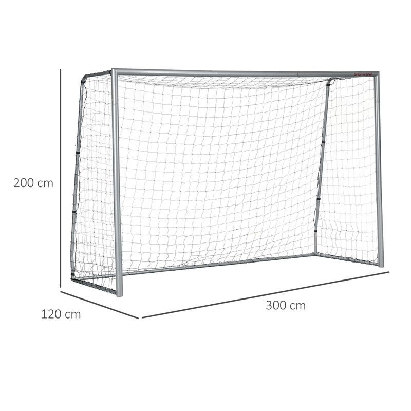 Voetbaldoel – Voetbalgoal – Doelnet – Mini Goal – Trainingsdoel – Weerbestendig – Stevig Metalen Frame 300x200x120 cm