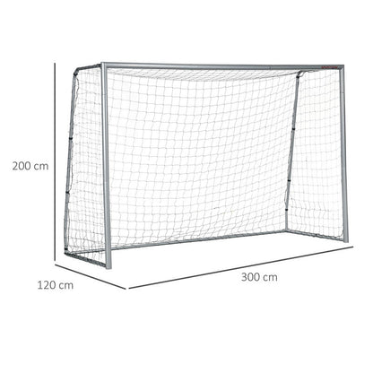 Voetbaldoel – Voetbalgoal – Doelnet – Mini Goal – Trainingsdoel – Weerbestendig – Stevig Metalen Frame 300x200x120 cm