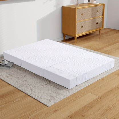 15cm Folding Memory Foam Mattress Topper & Travel Mattress | Polyester Cover, Hybrid Construction, Pocketed Coil, Euro Top, Medium Feel, Non-woven Weaving, Twirest Brand, 90x200cm, 120x200cm, 140x200cm, 160