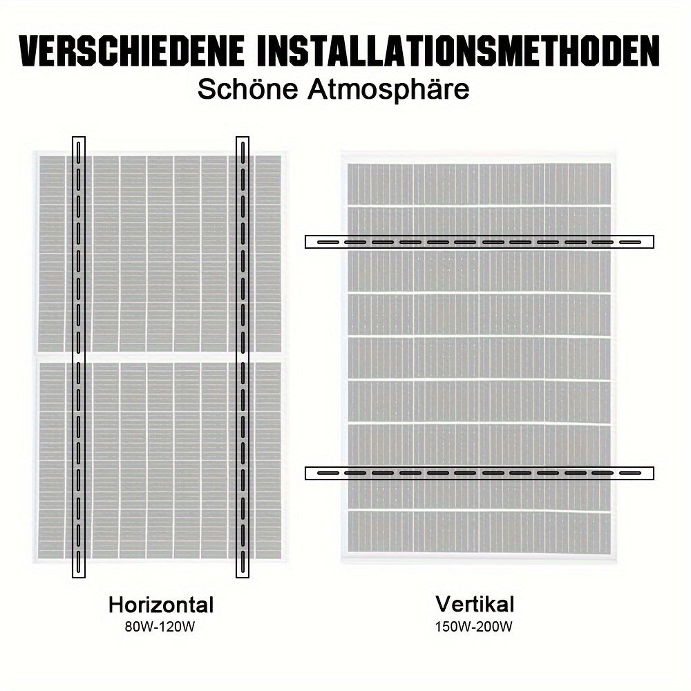 Verstelbare Zonnepaneelbeugels – Zonnepaneel Montagebeugels – Solar Beugels – Paneel Steunen – Balkon Steunen – Aluminium Materialen – Verstelbare Hoek 0°-90°