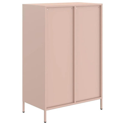 Pink Sideboard 68x39x101.5 cm in Steel Removable and practical