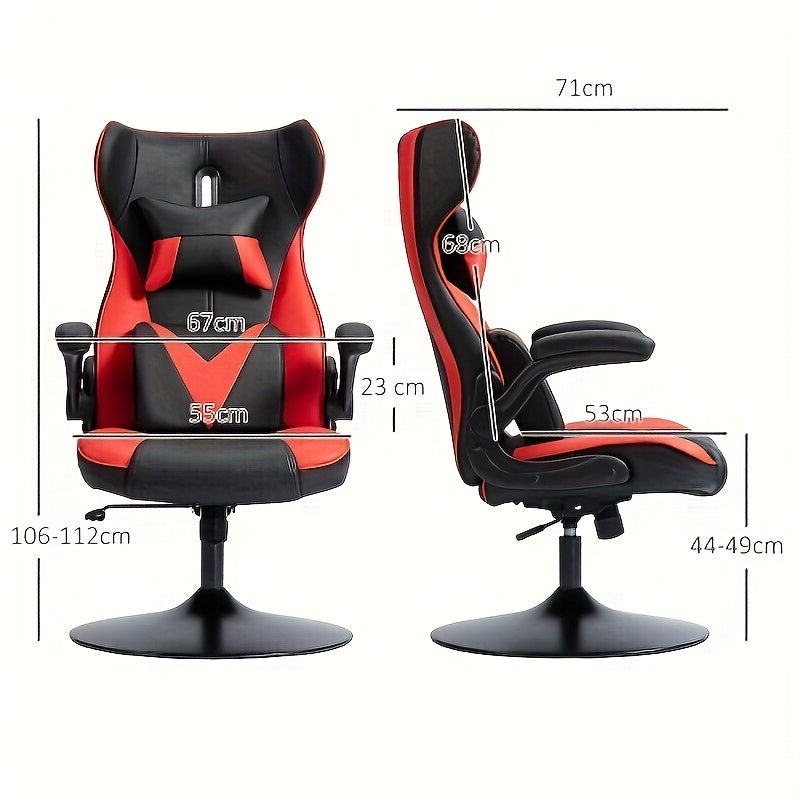 Gaming Chair, Office Chair with Footrest And Lumbar Support, Height-adjustable Desk Chair with 360° Swivel Seat And Headrest, 200kg Load Capacity, Ergonomic Office Chair, Computer Chair, Gaming Chair, Office Chair, PC Armcha