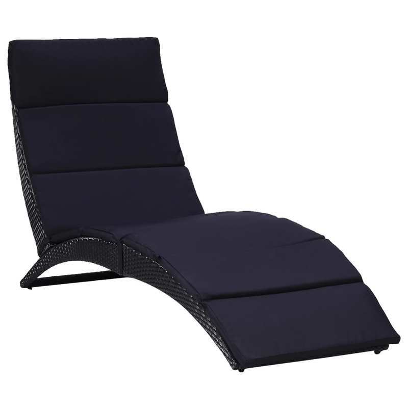 Ligstoel – Ligbed – Tuinstoel – Relaxstoel – Ergonomisch – Gerecycled Houten Frame – Weerbestendig Poly Rattan Kussens - QUORE