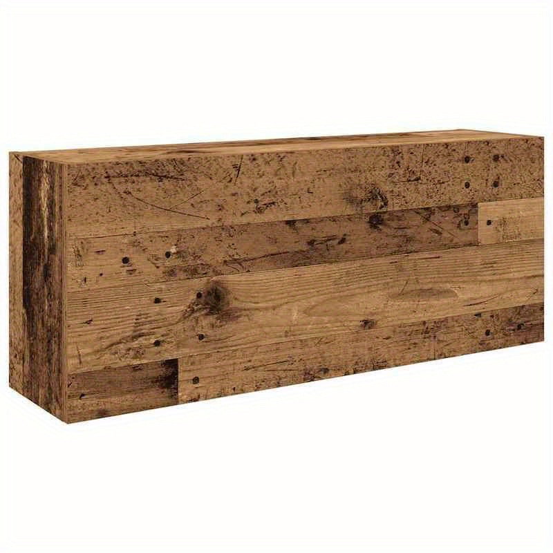 Badkamerkast – Badkamermeubel – Opbergkast – Wandkast – Kast Braun – Ruimtebesparend – Vochtbestendig MDF – Rustieke Houtlook – 100x25x40 cm – Eenvoudige Montage