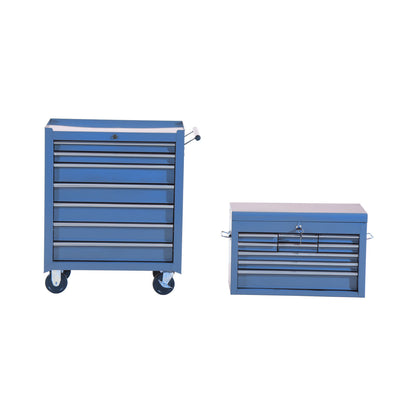 Mobiele Werkplaatswagen – Gereedschapswagen – Werkplaatswagen – Trolley – Gereedschapskist – 16 Laden Met Slot – Robuust Stalen Frame – Rood