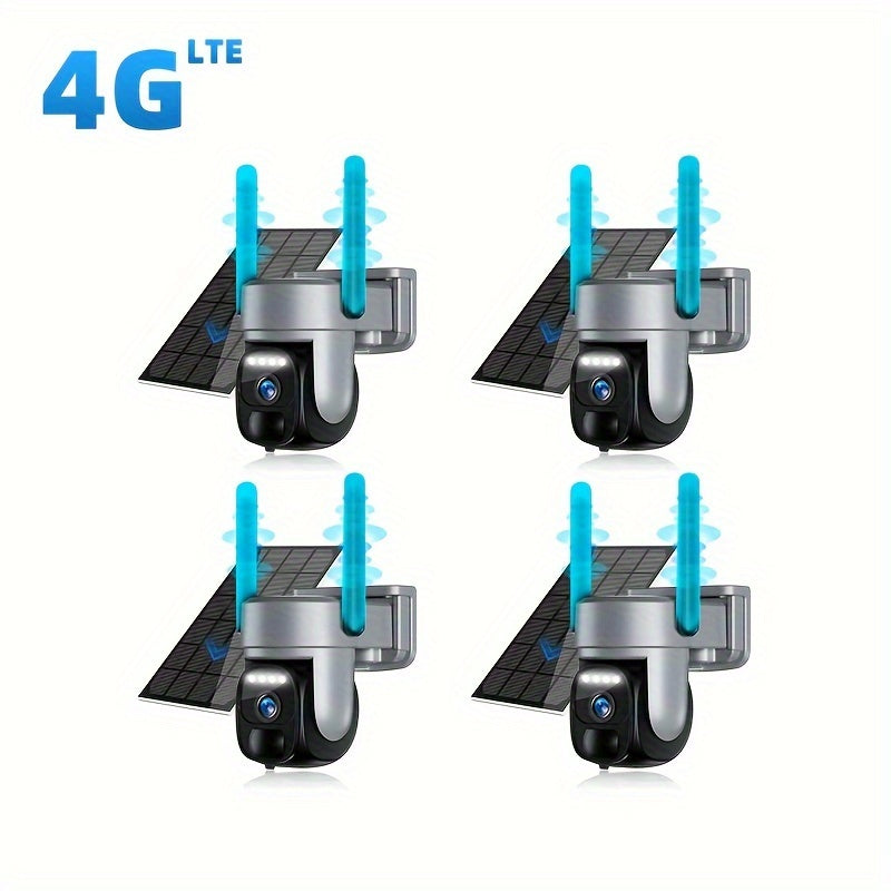 Draadloze Beveiligingscamera – Wifi-Vrije Camera – Buitencamera – Bewegingssensor – 360° Zicht – 8000 mAh Batterij – 1296p HD Nachtvisie