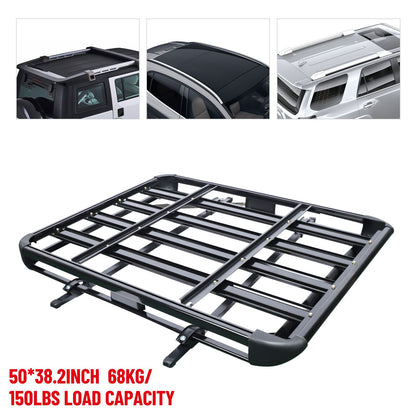 Dakdrager – Dakrek – Dakkofferdrager – Bagagedrager – Autodakdrager – Stevig Aluminium – 127 cm Lengte – 68 kg Draagvermogen